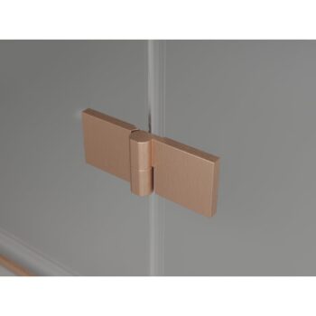 MEXEN/S - Lunar L Duo sprchovací kút dvere krídlové 105 x 70, transparent, meď kartáčovaná 834L-105L-070P-65-00