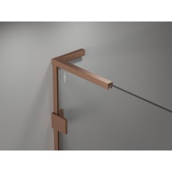 MEXEN/S - Lunar L Duo sprchovací kút dvere krídlové 105 x 70, transparent, meď kartáčovaná 834L-105L-070P-65-00