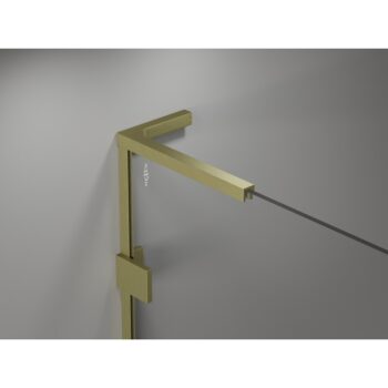 MEXEN/S - Lunar L Duo sprchovací kút dvere krídlové 105 x 70, transparent, zlato kartáčovaná 834L-105L-070P-55-00
