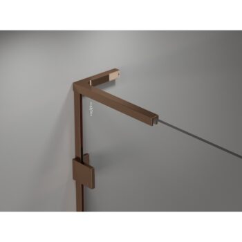 MEXEN/S - Lunar L Duo sprchovací kút dvere krídlové 115 x 70, transparent, ružové zlato 834L-115L-070P-60-00