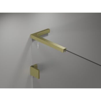 MEXEN/S - Lunar L Duo sprchovací kút dvere krídlové 115 x 70, transparent, zlato kefovaná 834L-115L-070P-55-00