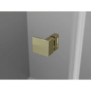 MEXEN/S - Lunar L Duo sprchovací kút dvere krídlové 70 x 70, transparent, zlato 834L-070L-070P-50-00