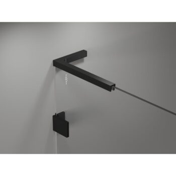 MEXEN/S - Lunar L Duo sprchovací kút dvere krídlové 85 x 75, transparent, čierna 834L-085L-075P-70-00