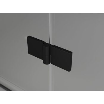 MEXEN/S - Lunar L Duo sprchovací kút dvere krídlové 85 x 75, transparent, čierna 834L-085L-075P-70-00