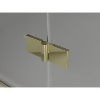 MEXEN/S - Lunar L Duo sprchovací kút dvere krídlové 85 x 75, transparent, zlato 834L-085L-075P-50-00