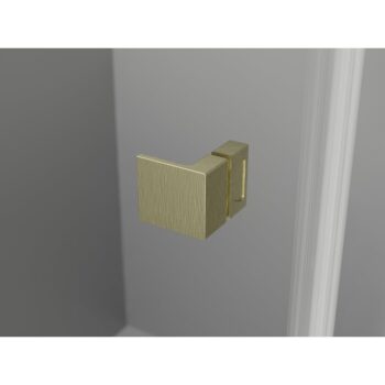 MEXEN/S - Lunar L Duo sprchovací kút dvere krídlové 85 x 85, transparent, zlato kartáčovaná 834L-085L-085P-55-00