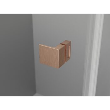 MEXEN/S - Lunar L Duo sprchovací kút dvere krídlové 90 x 85, transparent, meď kartáčovaná 834L-090L-085P-65-00