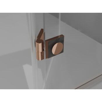 MEXEN/S - Lunar L Duo sprchový kút dvere krídlové 90 x 70, transparent, ružové zlato 834L-090L-070P-60-00