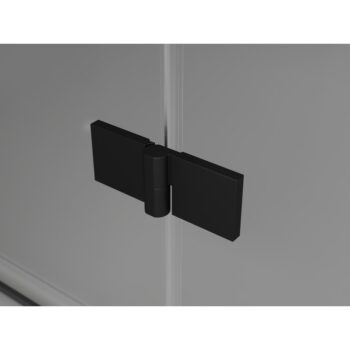MEXEN/S - Lunar L Duo sprchový kút dvere krídlové 90 x 75, transparent, čierna 834L-090L-075P-70-00