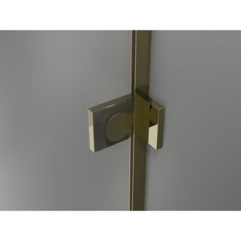 MEXEN/S - Lunar L Duo sprchový kút dvere krídlové 90 x 75, transparent, zlato 834L-090L-075P-50-00