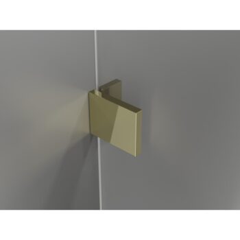 MEXEN/S - Lunar L Duo sprchový kút dvere krídlové 90 x 90, transparent, zlato 834L-090L-090P-50-00