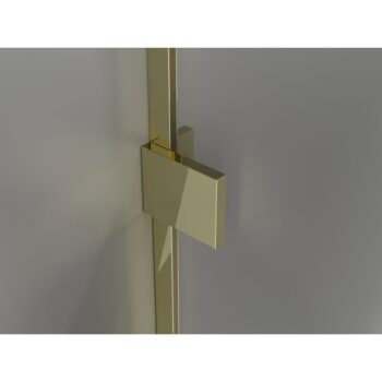 MEXEN/S - Lunar L Sprchová zástena WALK-IN ľavá 120 x 200, transparent 8 mm, zlato 830L-120-000-50-00-L