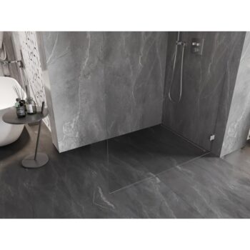 MEXEN/S - Lunar L Sprchová zástena WALK-IN pravá 110 x 200, transparent 8 mm, chróm 830L-110-000-01-00-P