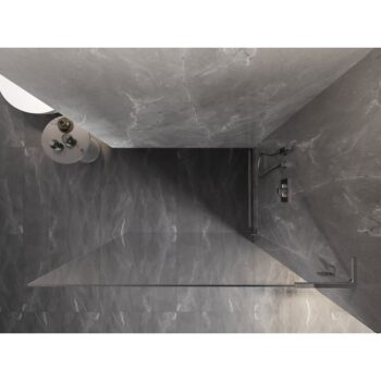 MEXEN/S - Lunar L Sprchová zástena WALK-IN pravá 110 x 200, transparent 8 mm, chróm 830L-110-000-01-00-P