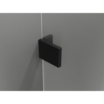 MEXEN/S - Lunar L Sprchová zástena WALK-IN pravá 120 x 200, transparent 8 mm, čierna 830L-120-000-70-00-P