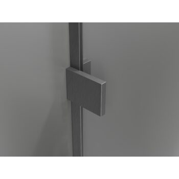 MEXEN/S - Lunar L Sprchová zástena WALK-IN pravá 120 x 200, transparent 8 mm, grafit kartáčovaná 830L-120-000-66-00-P
