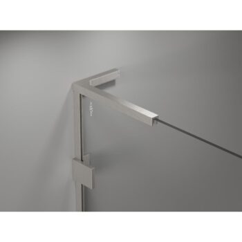MEXEN/S - Lunar L Sprchová zástena WALK-IN pravá 120 x 200, transparent 8 mm, nikel kartáčovaný 830L-120-000-97-00-P