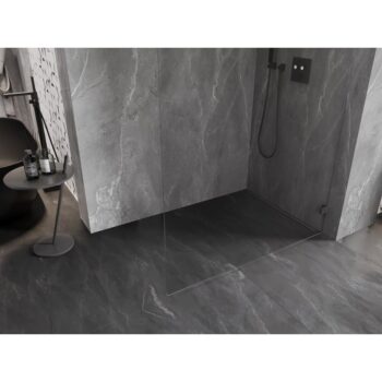 MEXEN/S - Lunar L Sprchová zástena WALK-IN pravá 60 x 200, transparent 8 mm, grafit kartáčovaná 830L-060-000-66-00-P
