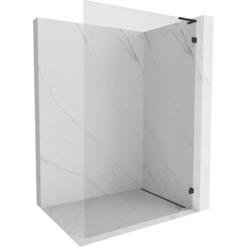 MEXEN/S - Lunar L Sprchová zástena WALK-IN pravá 70 x 200, transparent 8 mm, čierna 830L-070-000-70-00-P