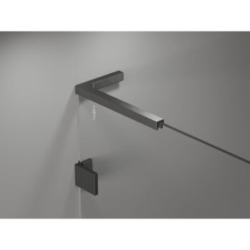 MEXEN/S - Lunar L Sprchová zástena WALK-IN pravá 70 x 200, transparent 8 mm, grafit kartáčovaná 830L-070-000-66-00-P