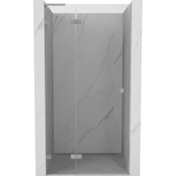 MEXEN/S - Lunar L sprchové dvere krídlové ľavé 70, transparent, nikel kartáčovaný 834L-070-000-97-00-L