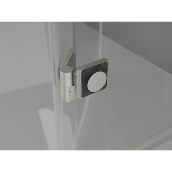 MEXEN/S - Lunar L sprchové dvere krídlové ľavé 95, transparent, nikel kartáčovaný 834L-095-000-97-00-L
