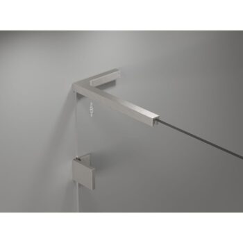 MEXEN/S - Lunar L sprchové dvere krídlové ľavé 95, transparent, nikel kartáčovaný 834L-095-000-97-00-L