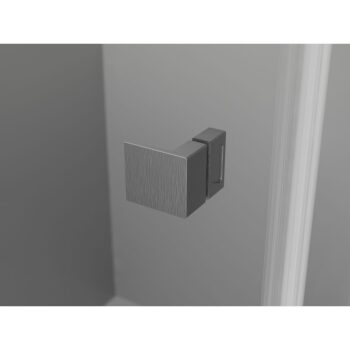 MEXEN/S - Lunar L sprchové dvere krídlové pravé 115, transparent, grafit kartáčovaná 834L-115-000-66-00-P