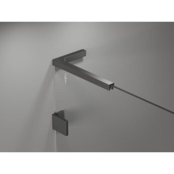 MEXEN/S - Lunar L sprchové dvere krídlové pravé 70, transparent, grafit metal 834L-070-000-95-00-P