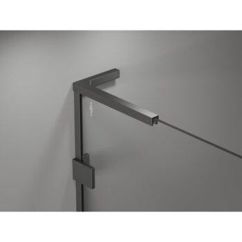 MEXEN/S - Lunar L sprchové dvere krídlové pravé 70, transparent, grafit metal 834L-070-000-95-00-P