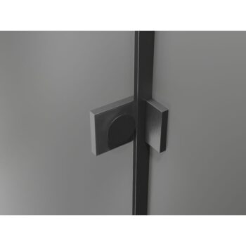 MEXEN/S - Lunar L sprchové dvere krídlové pravé 75, transparent, grafit kartáčovaná 834L-075-000-66-00-P