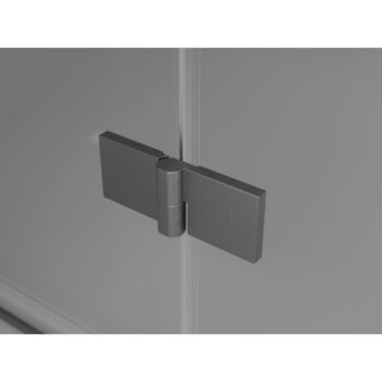 MEXEN/S - Lunar L sprchové dvere krídlové pravé 75, transparent, grafit kartáčovaná 834L-075-000-66-00-P