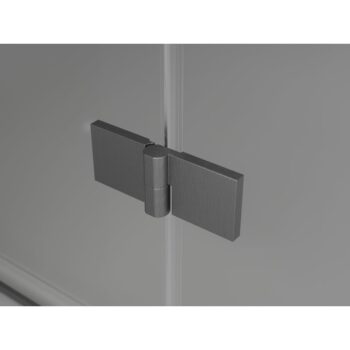 MEXEN/S - Lunar L sprchové dvere krídlové pravé 80, transparent, grafit kartáčovaná 834L-080-000-66-00-P