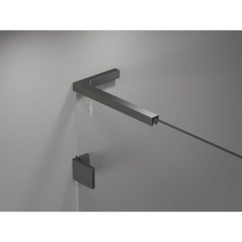 MEXEN/S - Lunar L sprchové dvere krídlové pravé 80, transparent, grafit metal 834L-080-000-95-00-P