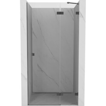 MEXEN/S - Lunar L sprchové dvere krídlové pravé 85, transparent, grafit metal 834L-085-000-95-00-P