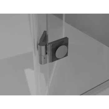 MEXEN/S - Lunar L sprchové dvere krídlové pravé 90, transparent, grafit kartáčovaná 834L-090-000-66-00-P