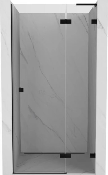 MEXEN/S - Lunar L sprchové dvere krídlové pravé 95, transparent, čierna 834L-095-000-70-00-P