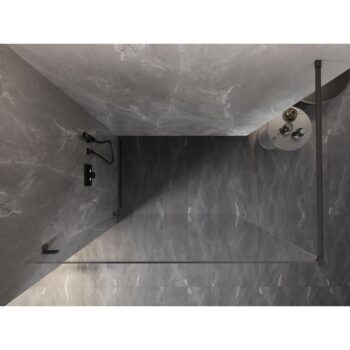 MEXEN/S - Lunar Sprchová zástena WALK-IN ľavá 60 x 200, transparent 8 mm, grafit metal 830-060-000-95-00-L
