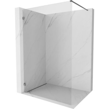 MEXEN/S - Lunar Sprchová zástena WALK-IN ľavá 70 x 200, transparent 8 mm, grafit metal 830-070-000-95-00-L