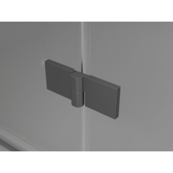 MEXEN/S - Lunar T sprchovací kút dvere krídlové ľavá 115 x 70, transparent, grafit metal 834T-115-070-95-00-L
