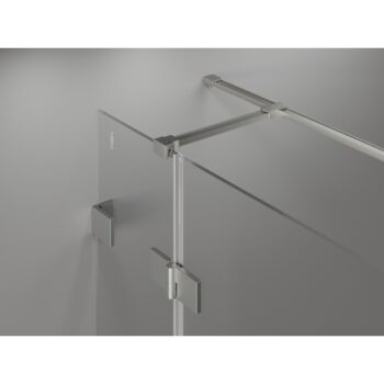MEXEN/S - Lunar T sprchovací kút dvere krídlové ľavá 115 x 70, transparent, nikel kartáčovaný 834T-115-070-97-00-L