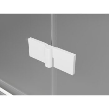 MEXEN/S - Lunar T sprchovací kút dvere krídlové ľavá 135 x 110, transparent, biela 834T-135-110-20-00-L