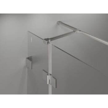 MEXEN/S - Lunar T sprchovací kút dvere krídlové ľavá 135 x 120, transparent, nikel kartáčovaný 834T-135-120-97-00-L
