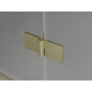 MEXEN/S - Lunar T sprchovací kút dvere krídlové pravá 120 x 70, transparent, zlato kartáčovaná 834T-120-070-55-00-P