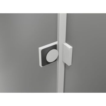 MEXEN/S - Lunar T sprchovací kút dvere krídlové pravá 125 x 110, transparent, biela 834T-125-110-20-00-P