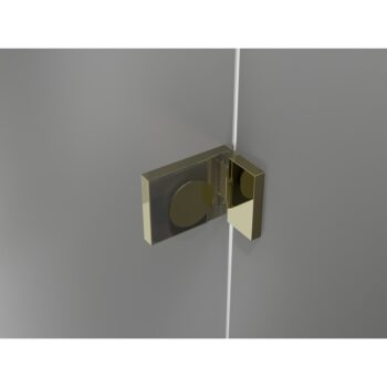 MEXEN/S - Lunar T sprchovací kút dvere krídlové pravá 125 x 110, transparent, zlato 834T-125-110-50-00-P