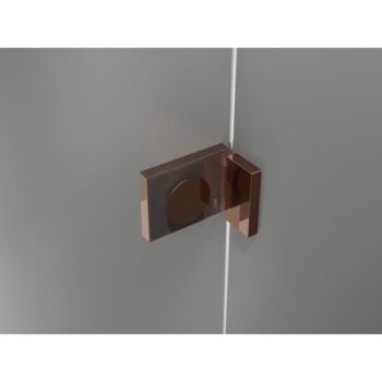MEXEN/S - Lunar T sprchovací kút dvere krídlové pravá 135 x 110, transparent, ružové zlato 834T-135-110-60-00-P