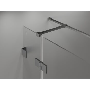 MEXEN/S - Lunar T sprchovací kút dvere krídlové pravá 135 x 120, transparent, grafit metal 834T-135-120-95-00-P
