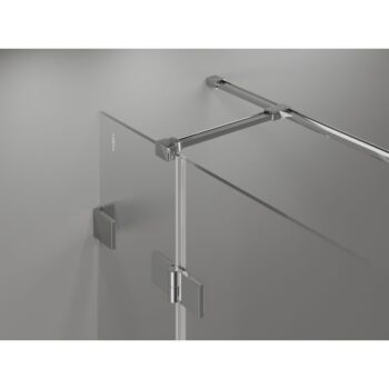 MEXEN/S - Lunar T sprchovací kút dvere krídlové pravá 135 x 70, transparent, chróm 834T-135-070-01-00-P