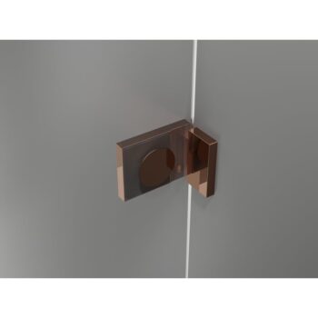 MEXEN/S - Lunar T sprchovací kút dvere krídlové pravá 135 x 70, transparent, ružové zlato 834T-135-070-60-00-P